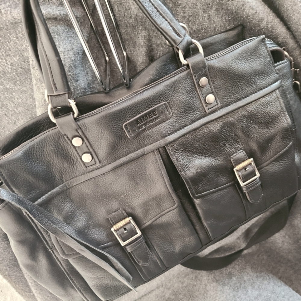 Aimee Kestenberg “feel the energy” leather satchel